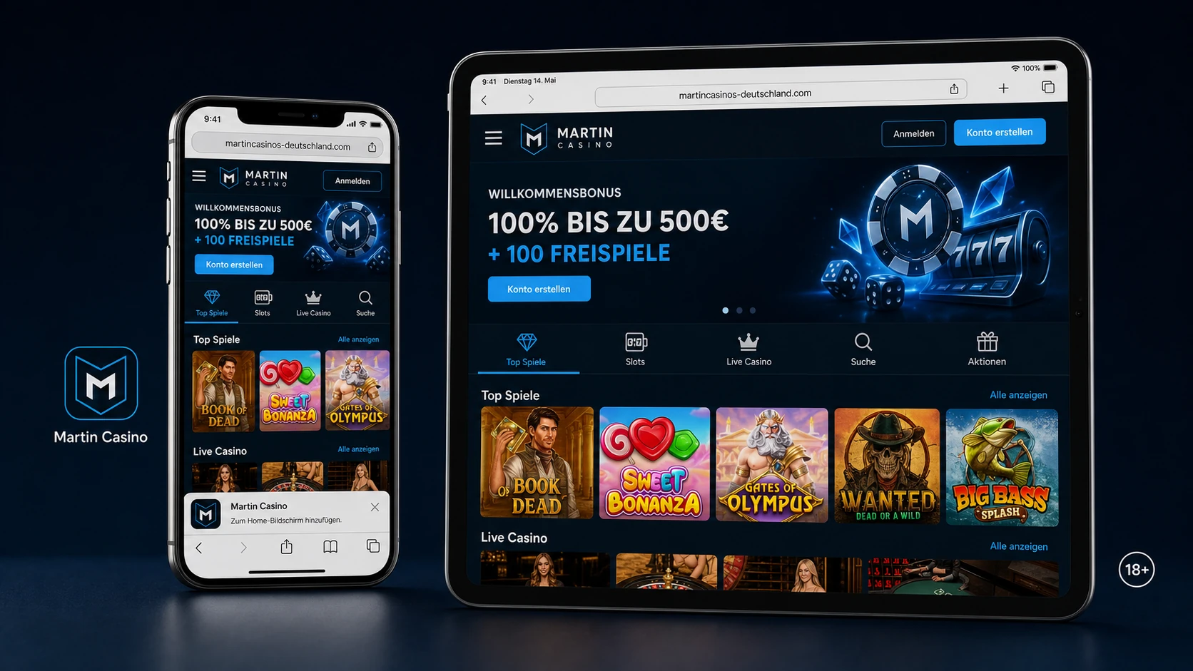 Martin Casino iOS im Browser öffnen